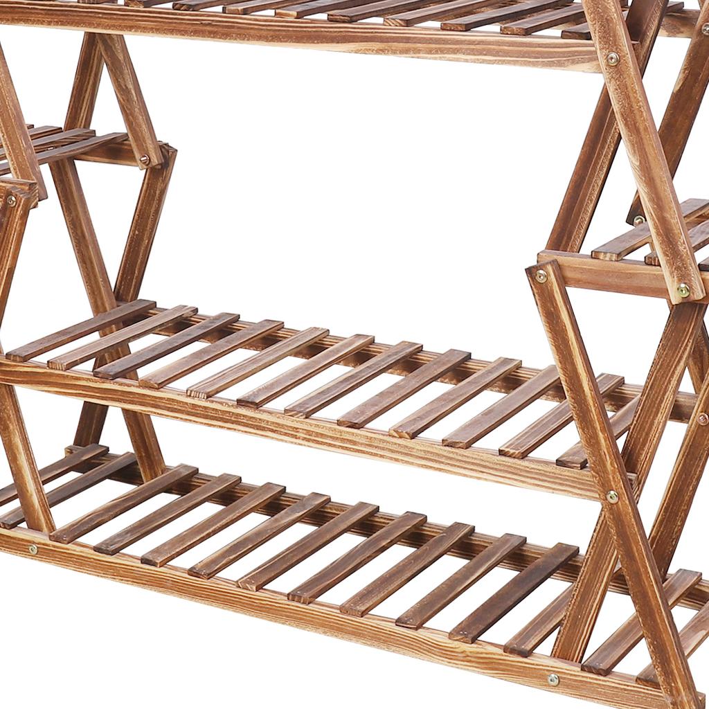 Wooden Plant Pot Stand Muti-Lader Flower Display Shelf