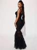 Elegant Fishtail Lace Bandage Evening Dress - Hepburn Style