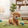 Bite-resistant Plush Duck Dog Toy Soft Plush Dog Chew Toy Cute Design Squeaky Dog Toy  Puppy Play