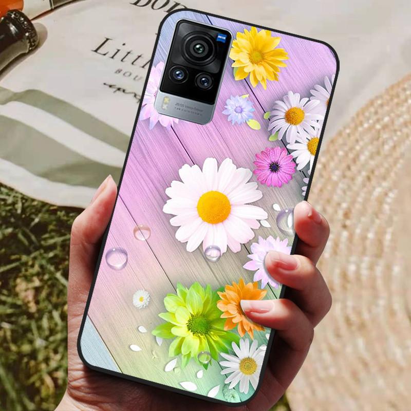 For Vivo X60 Pro Global Version Case Cat Wolf Painted Soft Silicone Phone Cases for Vivo X60 Pro Back Cover X60Pro V2046 Coque