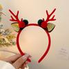 Christmas Hat Children's Bow Hair Accessories Headband Autumn and Winter Plush Hairpin Duck Bill Clip Hairpin Girl Baby Headgear