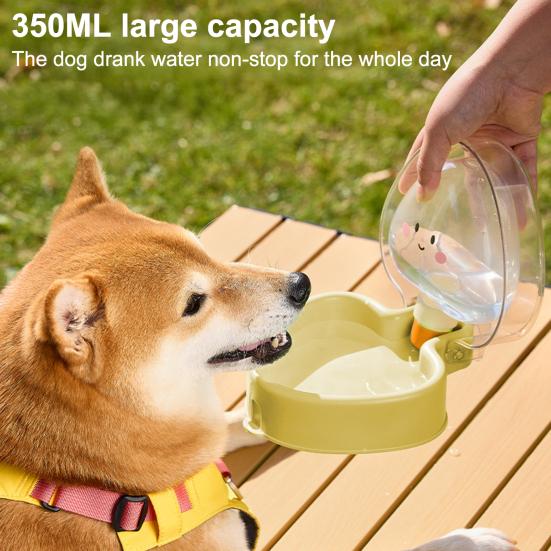 Portable Pet Water Bottle Foldable Dog Water Bottle Leak-Proof Dog Water Dispenser with Bowl for Hiking Outdoor Walking Camping Travel Use