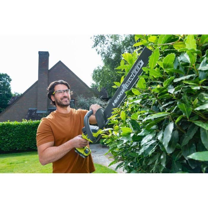 RYOBI - Taille-haies LINEA 18V ONE+ - Design En Ligne - Lames 45 Cm - Écartement 22 Mm + Batterie 2,0 Ah & Chargeur - RY18HT45A-120