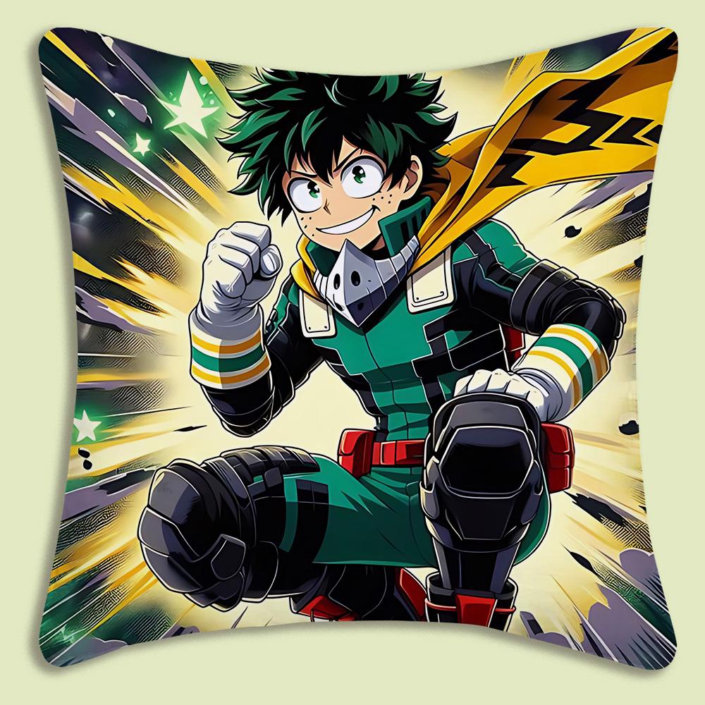 Anime Hunter x Hunter Pillow Covers Cartoon Sofa Decorative Home Doublesided Printing Short Plush Cute Cushion Cover