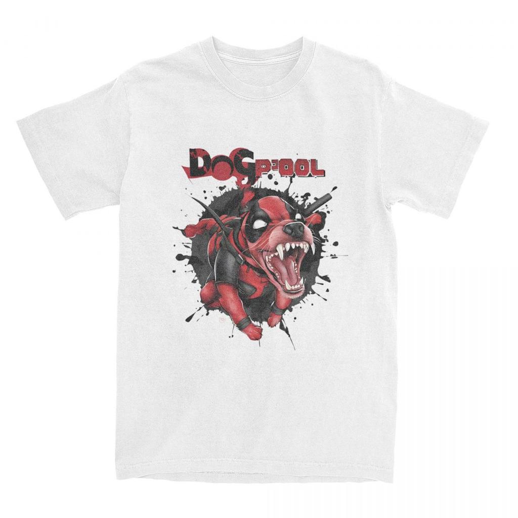 Dogcool Dogpool Comic T Shirt Versatile Short Sleeve Funny Daily Harajuku Short Sleeve Cotton T-shirt Casual Leisure Unisex Tops