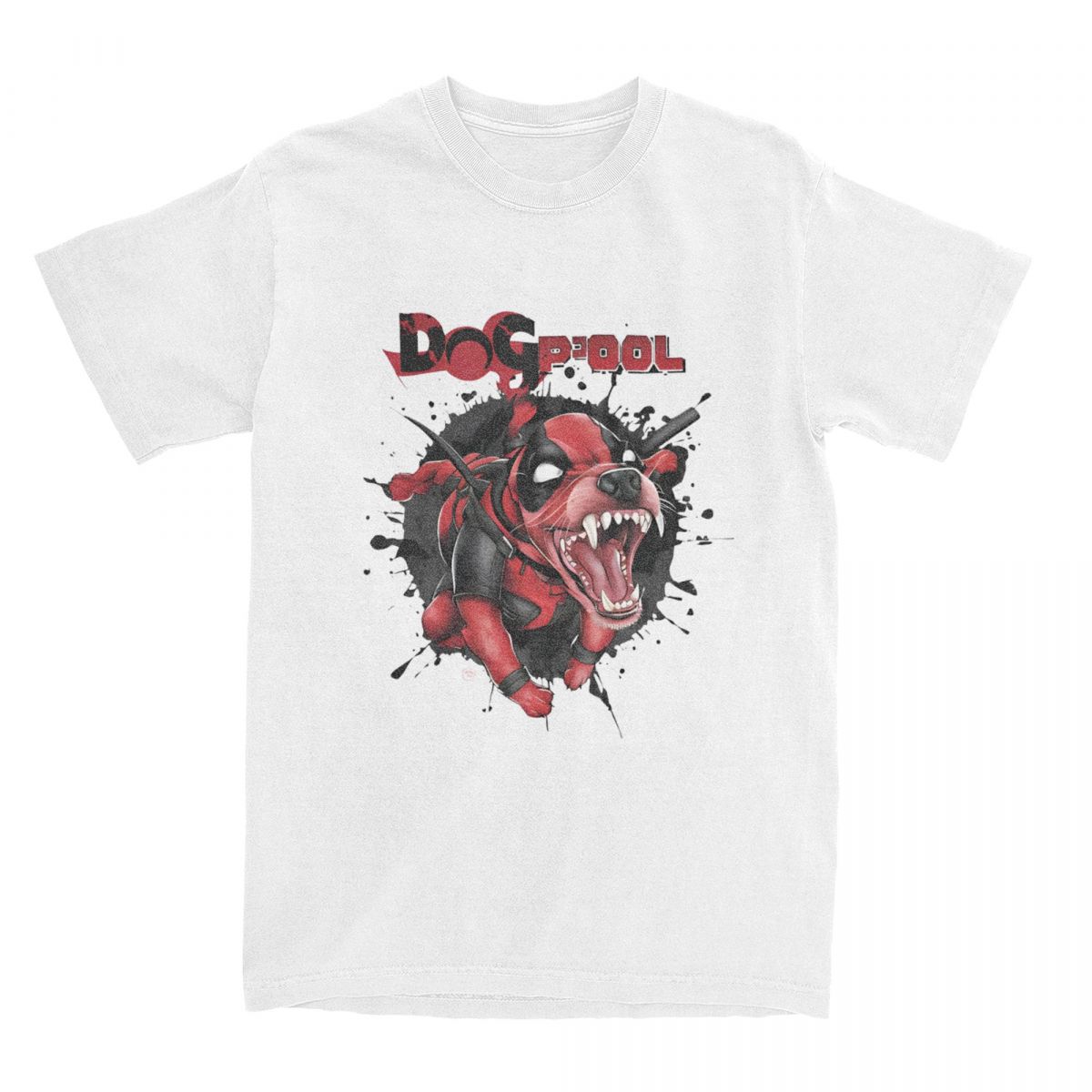 

Dogcool Dogpool Comic T Shirt Versatile Short Sleeve Funny Daily Harajuku Short Sleeve Cotton T-shirt Casual Leisure Unisex Tops S