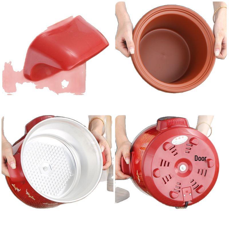 Smart Zisha Clay Stew Pot: Automatic Soup & Porridge Cooker for Health Preservation