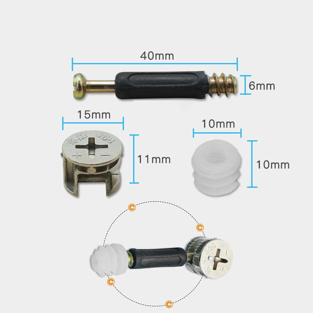 25 Set Three-In-One Connector 80mm Cam Locks Bolts