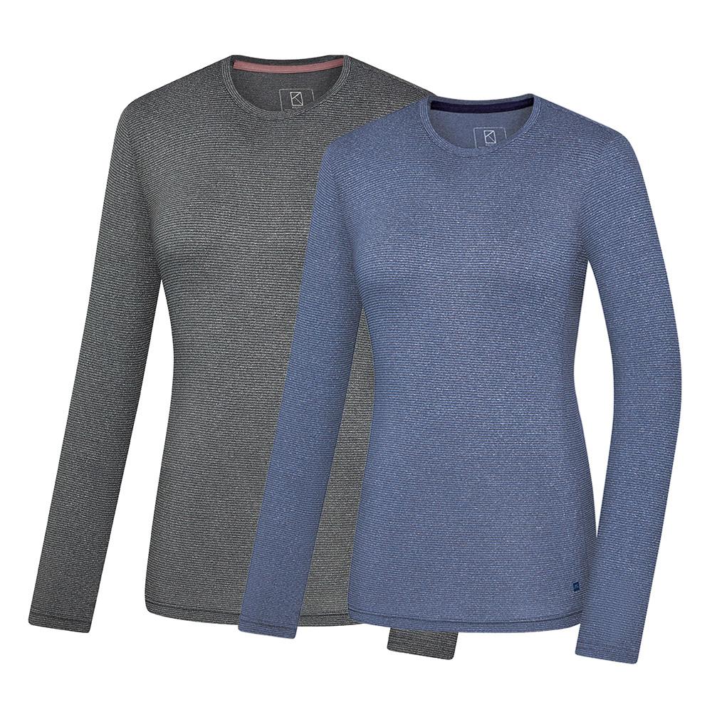 KOLPING Women'S Spring High Cool Long Sleeve Round T-Shirt Aespa Ktt0449M