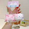 Plush Rabbit And Pillow Keychain With Bow Tie And Nightcap Decor For Cute Bag Accessories