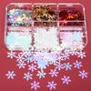 Glitter Snowflake Sequin Snowflakes Nail Art Christmas Nail Sequins Sparkly Snow