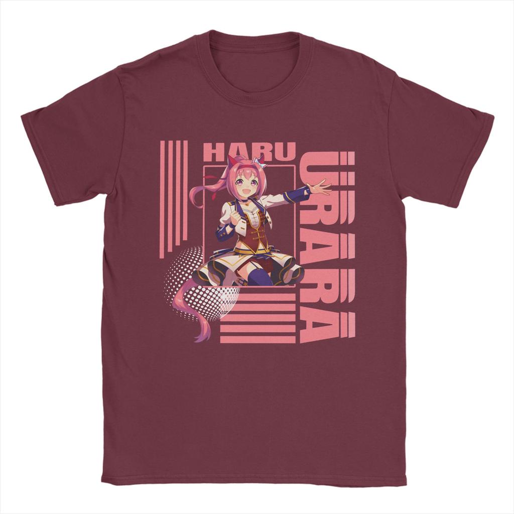 Haru urara 4 Unisexs T Shirts  Hipster Tee Shirt Short Sleeve O Neck TShirts Cotton Plus Size Clothing
