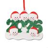 Handmade Snowman Couple Holiday Decoration Resin Materials Decorative Hanging Ornament for Seasonal Display