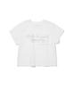 PIPPET Glitter Slogan Crop T-Shirt (White)