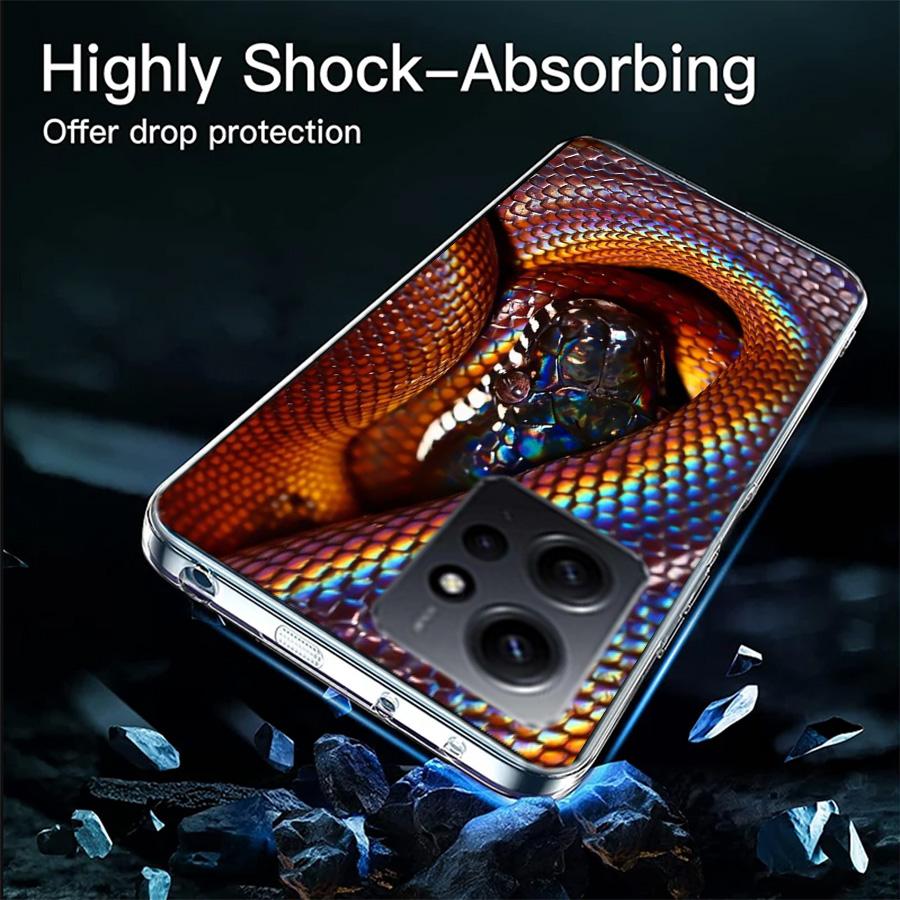 Forest Vipers And Pythons Phone Case For Redmi 12 13C 12C 15C 9 10 10C Note 13 Pro Plus 14 15 Pro 9T 9C 9A TPU Soft Cover Clear