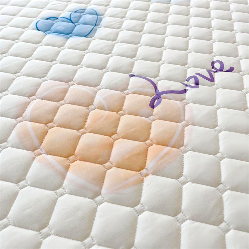 Maternal and Baby Grade Cotton Padded Bed Sheet, Skin Friendly Matte Print, Thickened Simmons Mattress, All Inclusive Protective Cover