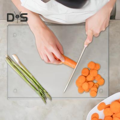 Cutting Board Easy To Clean Non-Slip Chopping Board Transparent Acrylic Chopping Block for Kitchen Home