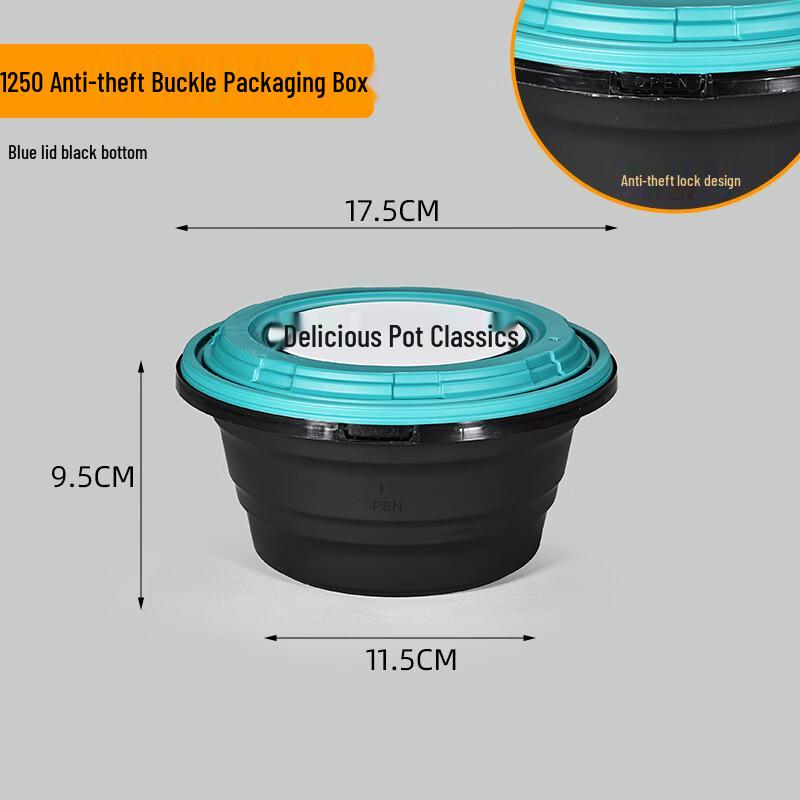 Handun 1250ml Round Takeaway Food Containers