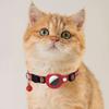 Mini GPS Tracker System For Apple AirTag Anti-Loss Pet Collar with Bell Reflective Strips Kitten Collar Child Finder Bag Locator