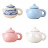 40ml Flower Porcelain Teapot Chinese Style Exquisite Mini Ceramic Teapot Ornaments Home Decoration Traditional