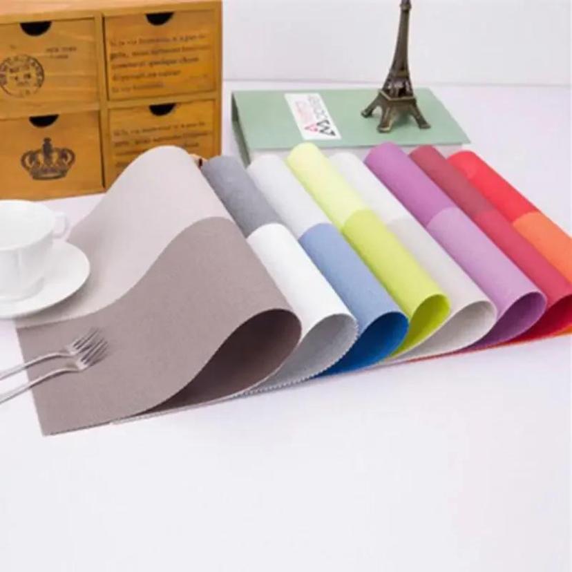 Hosuehold Kitchen Practical PVC Dining Table Placemat Coffee Tea Cup Placemat Set Kitchen Small Tools Accessories Supplies