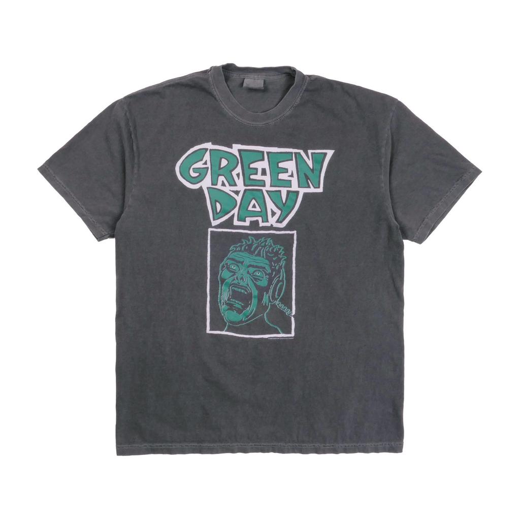 Green Day Dookie Tee Ultra Faded Post Punk New Wave Alternative Grunge Band Shirt Nimrod Insomniac Kerplunk Tre Cool Boxy Heavyweight - XL