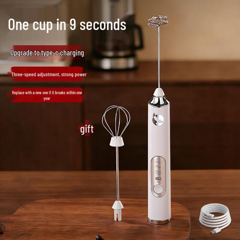 Handheld Electric Coffee & Milk Frother