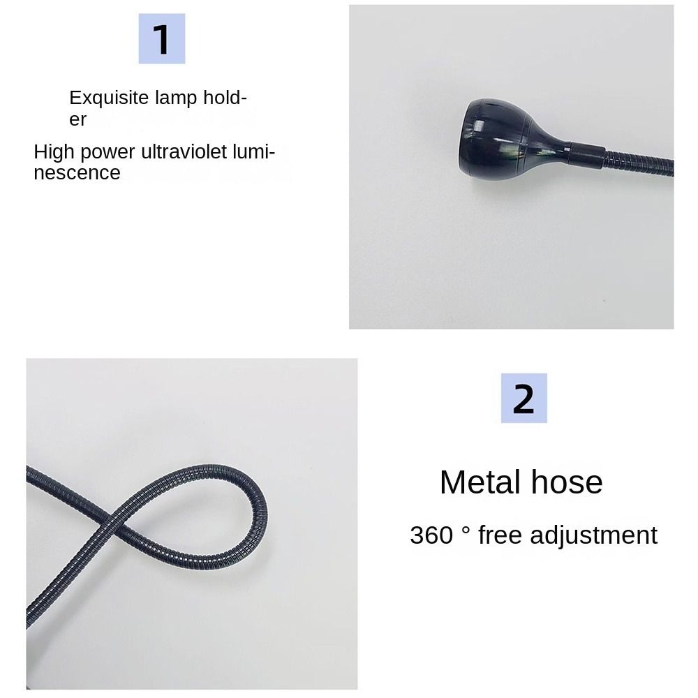 Gooseneck UV Curing Light USB LED Nail Lamp Spotlight Reading Light Mini UV Light Dryer  Headboards