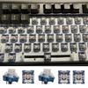 TTCs Silence Bluish White V2V3 Switches 3Pin Tactile Silence for Mechanical Keyboards Mute 2 Gold Plateds Spring Axises