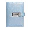 A6 Laser Combination Lock DIY Binder Notebook Cover Diary Agenda Planner Paper Cover School Stationery