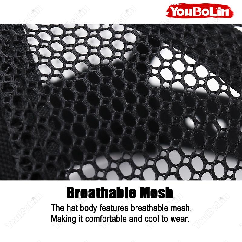Men's and Women's Summer Breathable Mesh Cap, Extended Brim Sun Protection Cap, Outdoor Casual Sports Baseball Cap