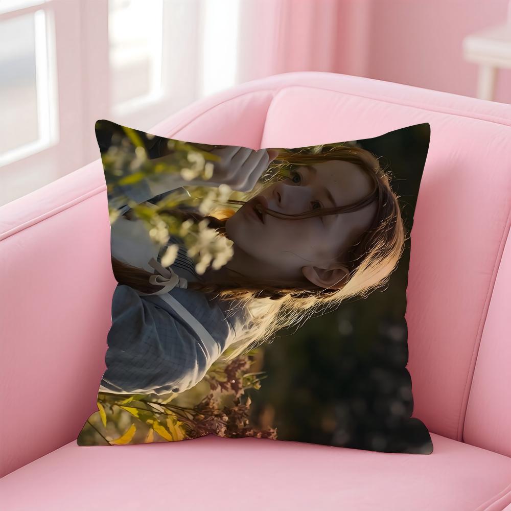 AAnne with an E Pillow Healing TV Cushion Cover Linen Pillowcase Cover Soft Decor for Sofa Home Room