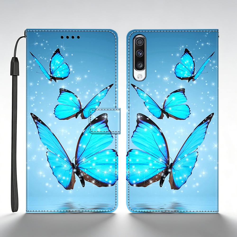 

For Samsung A50 A50S Case Leather Flip Wallet Case For Samsung Galaxy A50 Case A 50 A505 A505F Soft Silicone Cover A 50s Funda Samsung A50