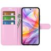 Dla ZTE Blade V70 Vita Etui Tekstura liczi Odporne na wstrząsy Skórzane Etui Portfel na Telefon