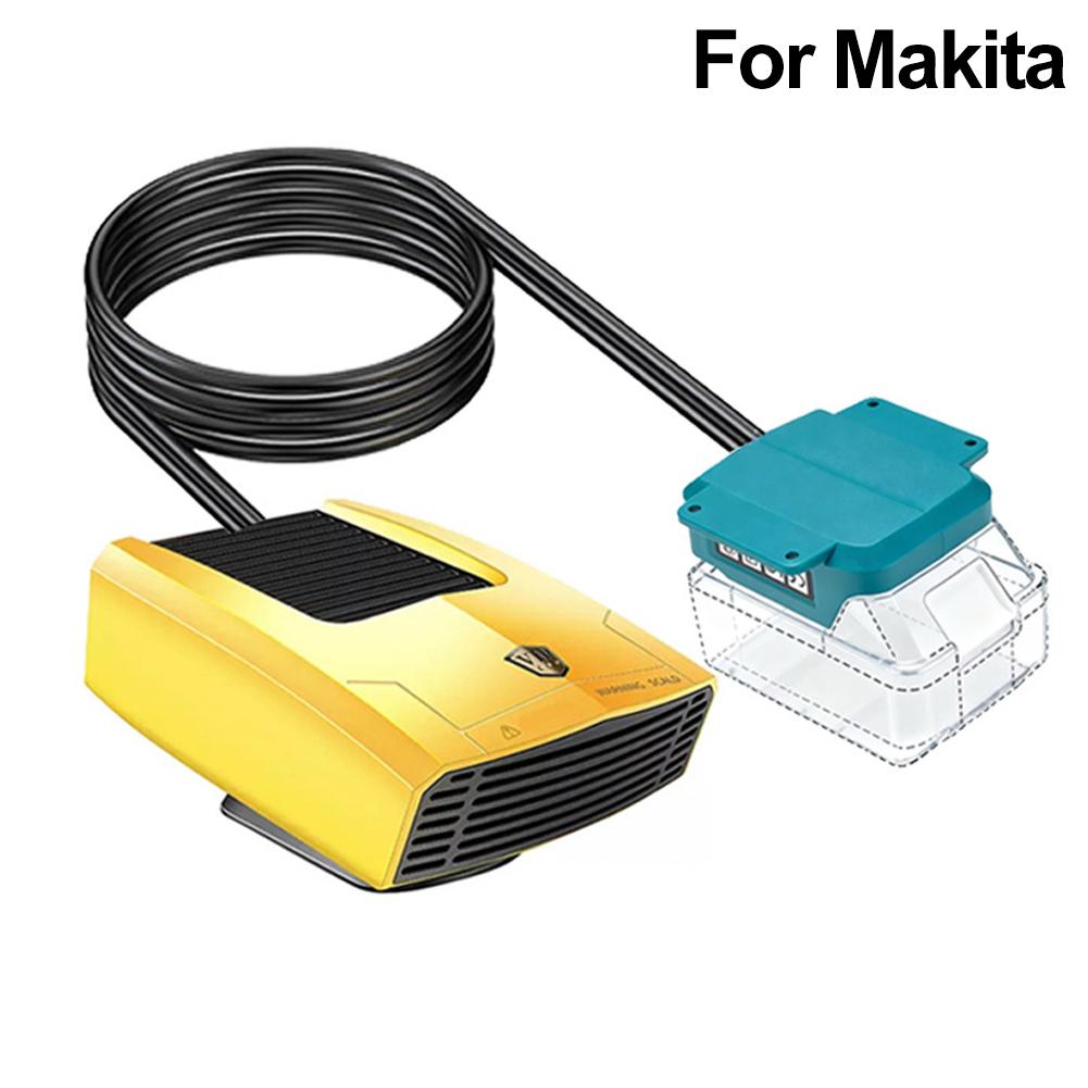 DC 12/24V Car Heater Electric Cooling Heating Fan Red/Black Winter Windshield Defogging Defroster For Makita Ect