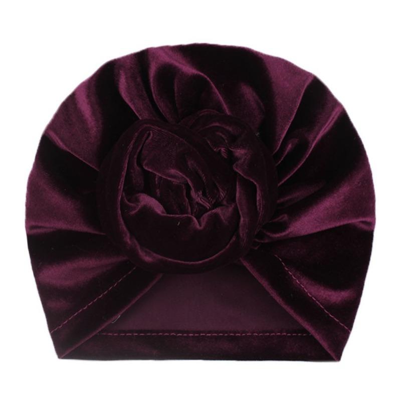 New children's hat 11-color golden velvet warm spring, autumn and winter baby tire cap, soft baby tire cap
