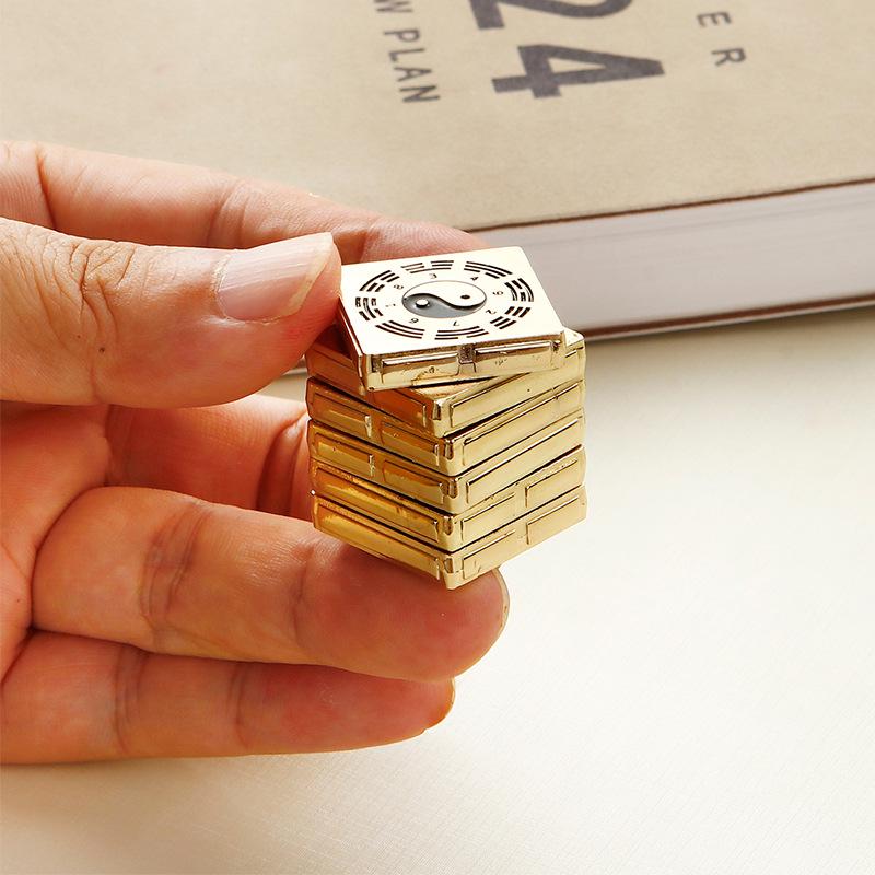 

Ba Gua Tai Chi Rotating Decompression Cube - Zinc Alloy Mini I Ching Ornament