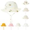 Accessories Kids Summer Autumn Baby Fisherman's Hat Solid Prints Muslin Cotton Panama Girls Hat Beach Infant Sun Protection Cap