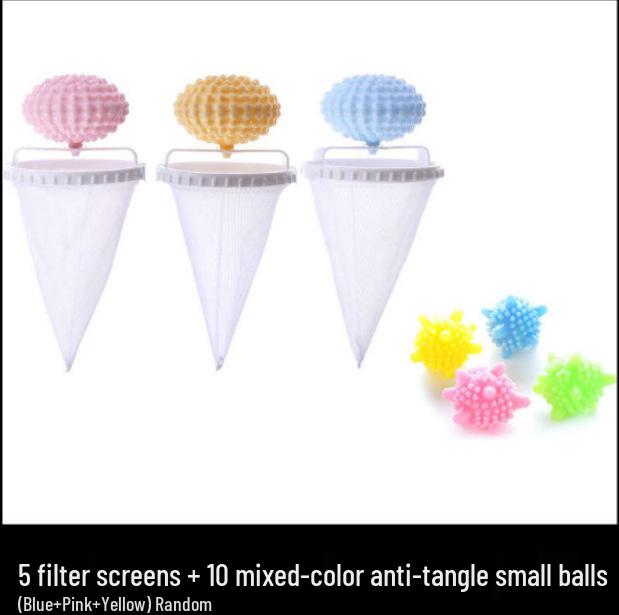 5th Gen 2-in-1 Washing Machine Lint & Debris Filter with Mesh Bag and Laundry Balls