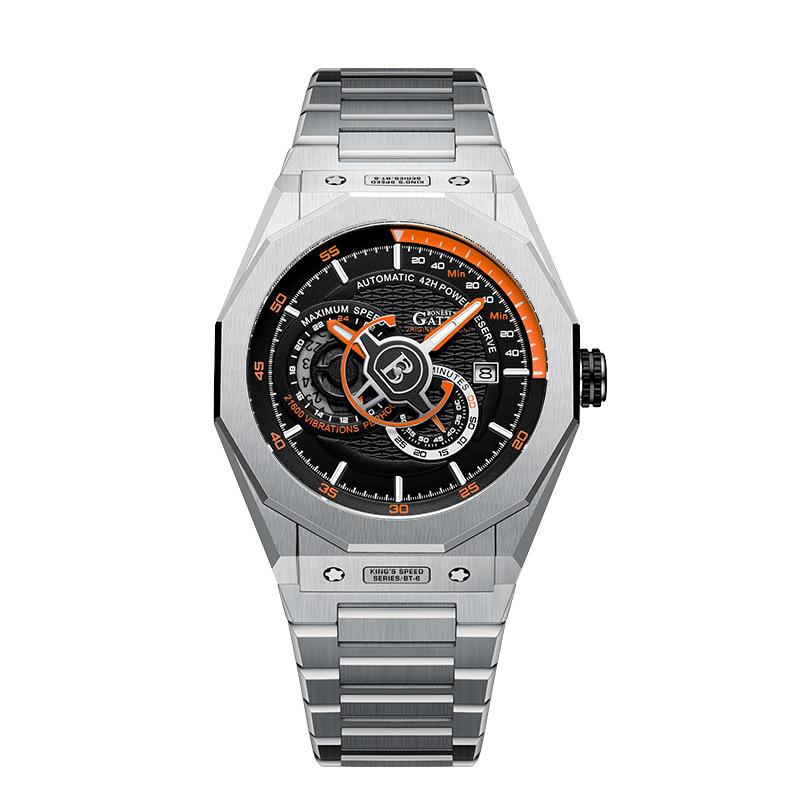 Bonest Gatti Watches Business, im Dunkeln leuchtende mechanische Uhr, wasserdichte Luxusuhr