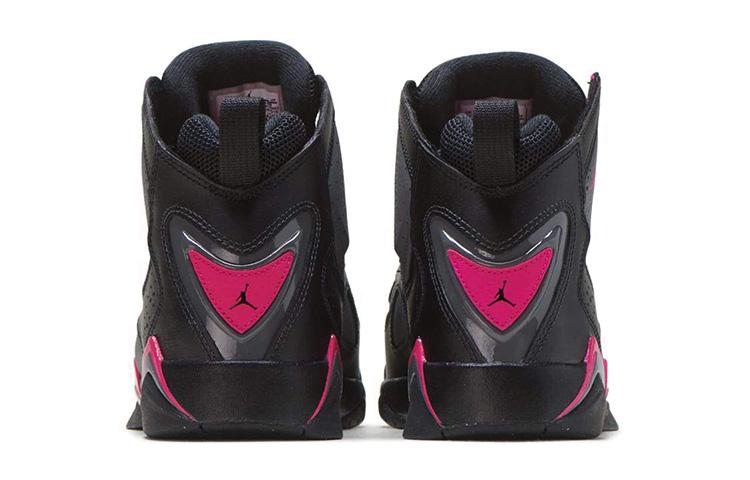 Jordan True Flight Black Dark Grey Deadly Pink GS 342774-009