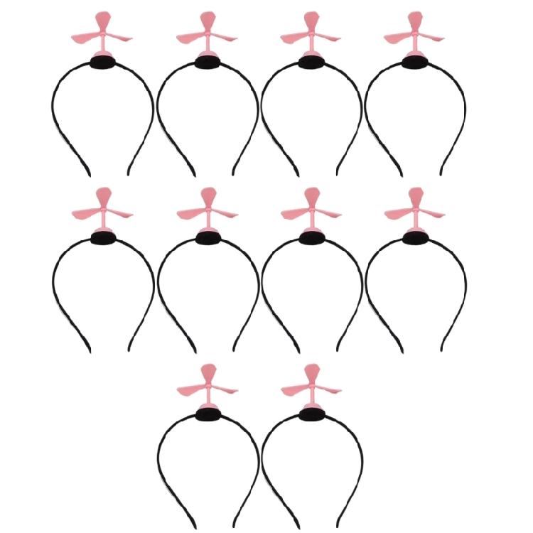 10 Piece Stylish Headbands Lovely Windmill Design Hair Band Photography Props For Adults Kids Sports Enthusiasts