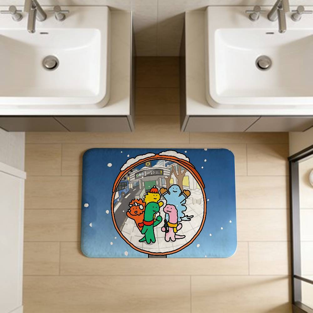 Cartoon J-Joguman S-Studio Door Mat Washable Non-Slip Living Room Sofa Chairs Area Mat Kitchen Doormat Area Rug