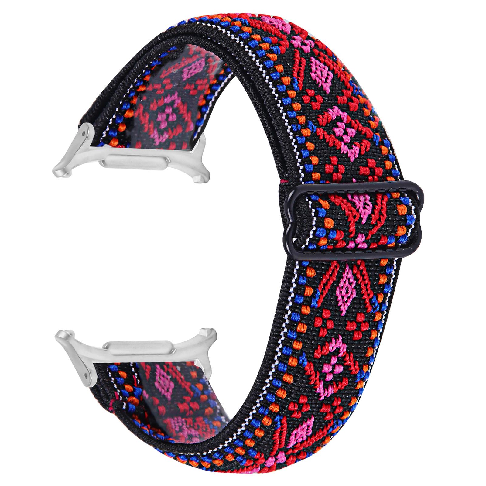 

Для Samsung Galaxy Watch Ultra 47 мм ремешок для часов с серебристым коннектором, регулируемый эластичный ремешок на запястье J