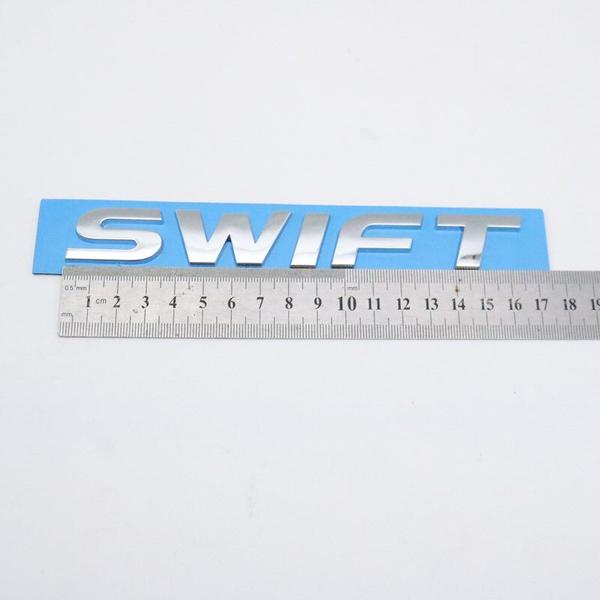 

Для Swift 3D буквы логотип наклейка автомобиля задняя крышка багажника серебряная эмблема значок серебряный
