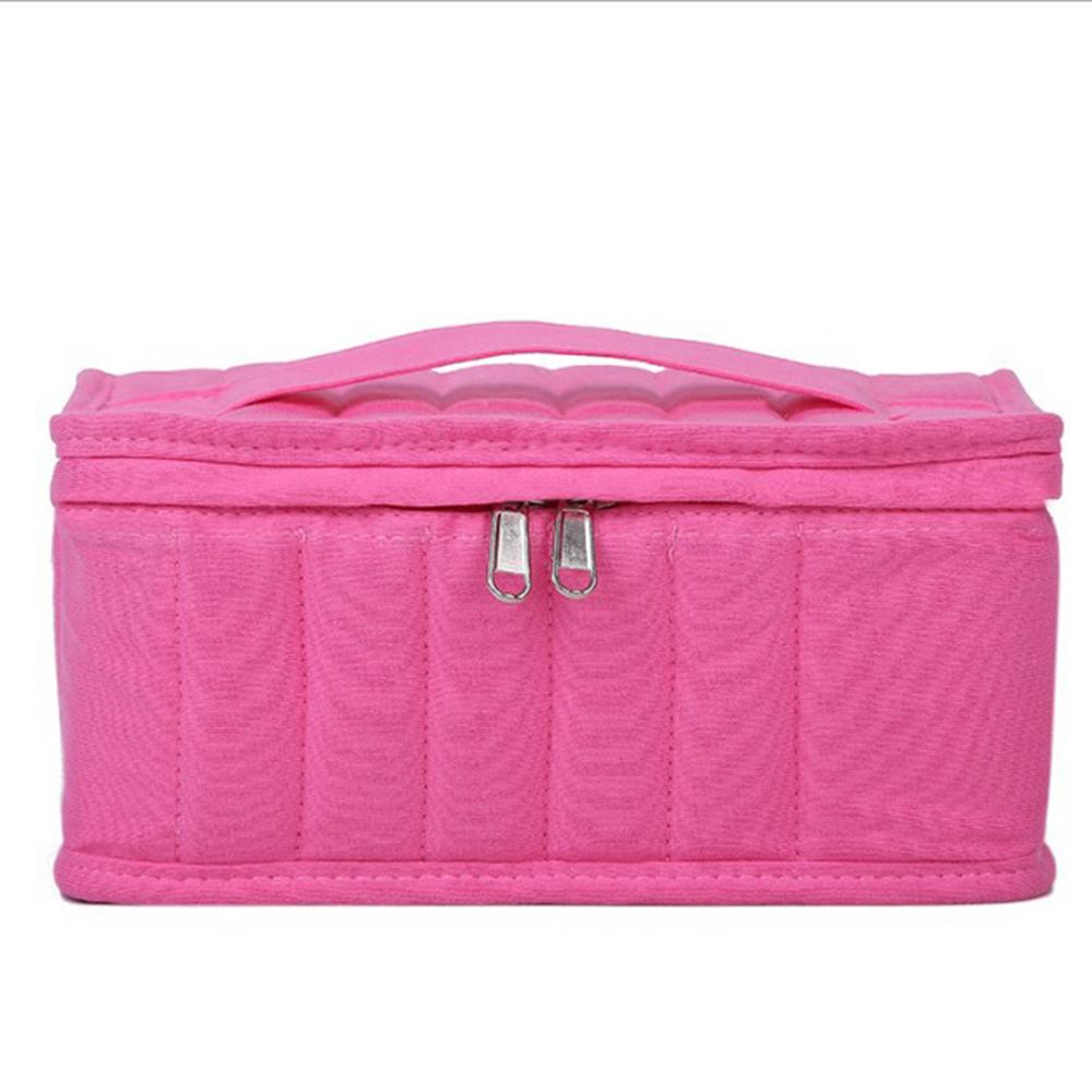 

Футляр для эфирных масел 38 флаконов 5 мл 10 мл 15 мл парфюмированное масло коробка для эфирных масел дорожный переносной держатель сумка для хранения лака для ногтей розовый