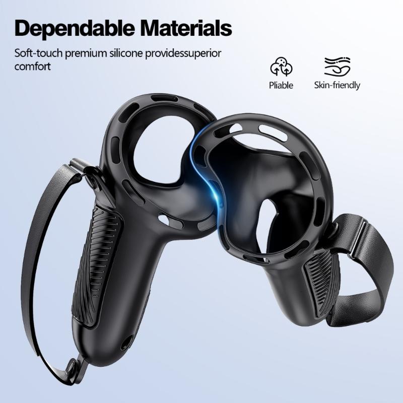 Ergonomic VR Controller Cover for 3S 3 Enhanceds Grip Texture Precisions Fit AntiDrop Protections