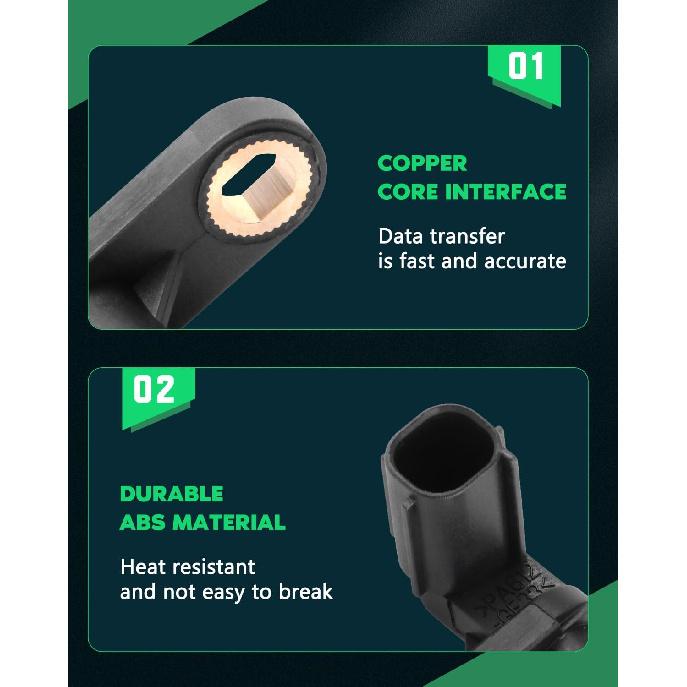 SCITOO 2 pcs Front Left Right ABS Wheel Speed Sensors Fit for 2008 2009 2010 2011 2012 2013 2014 for Toyota for Sequoia,2007 2008 2009 2010 2011 2012