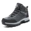 Men's Plus Size Outdoor High-Top Hiking Shoes Fall/Winter Fleece-lined Warm Snow Boots Hiking Boots Fashion Worker Boot