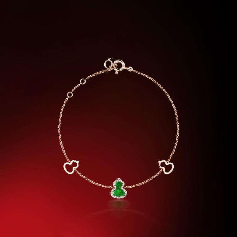 Luxury Women's Gourd Bracelet: Silver-Gilt, Mother-of-Pearl, Agate Jewelry, Unique Bangle, Handcrafted Design.